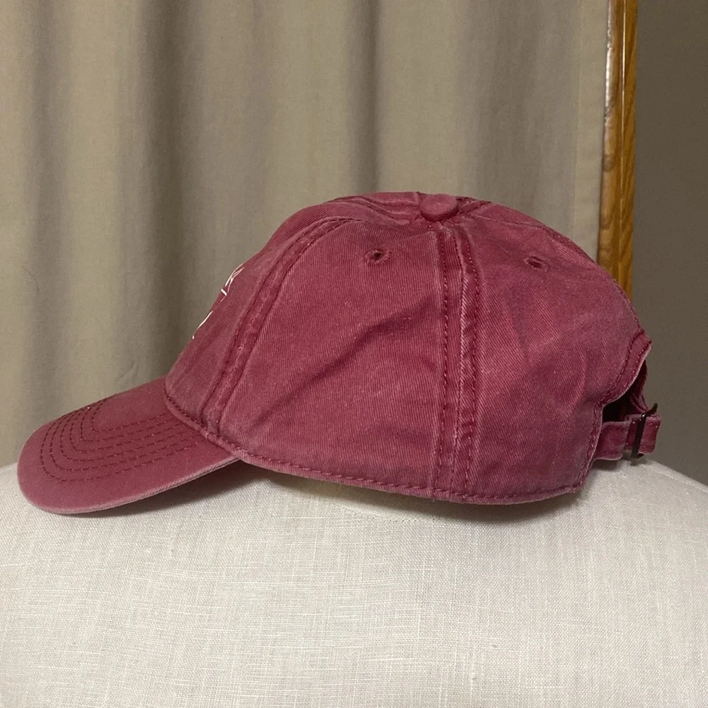 Mama bear mauve & white adjustable ball cap hat